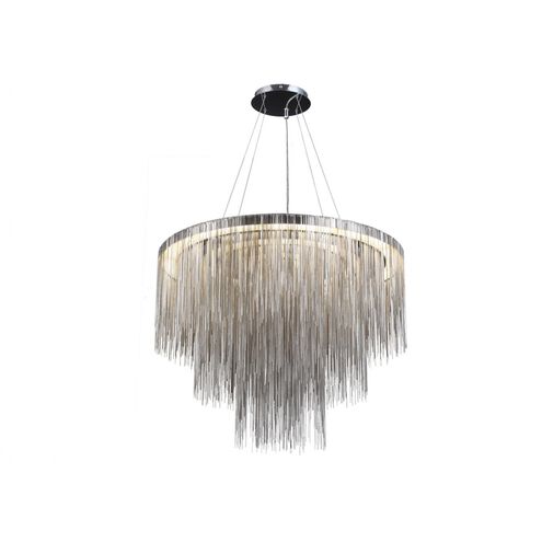 Fountain Ave. LED 30 inch Chrome Chandelier Ceiling Light