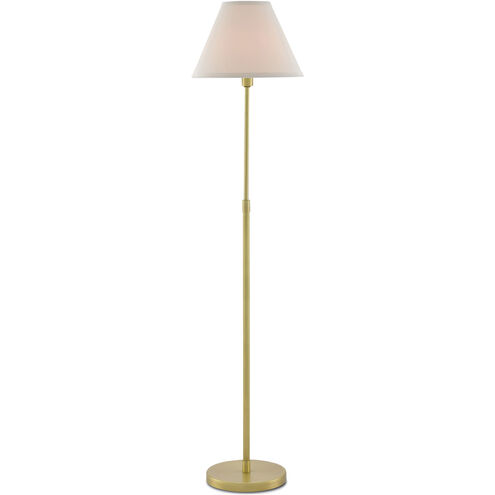 Dain 53 inch 60 watt Antique Brass Floor Lamp Portable Light