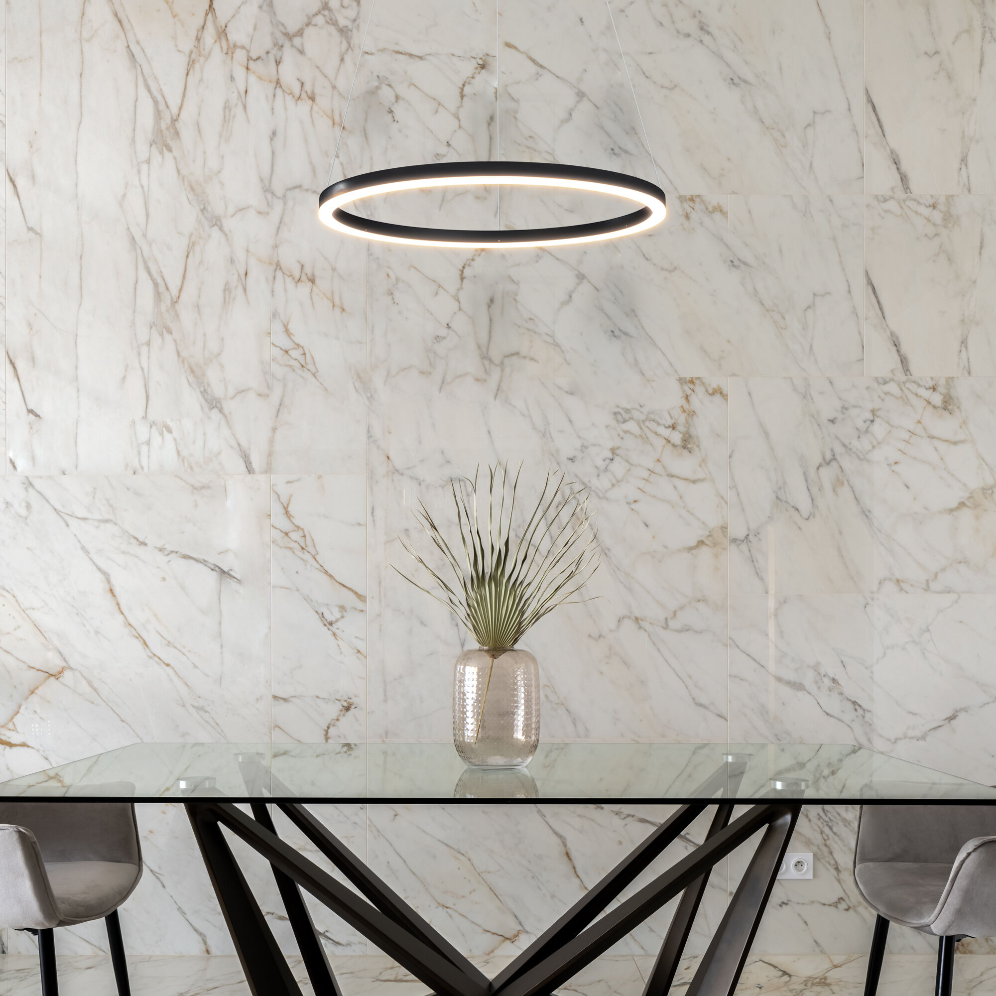 Tania 23.5 inch Black Pendant/Chandelier Ceiling Light