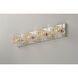 Gem 4 Light 31 inch Polished Chrome Bath Vanity Wall Light in Silver