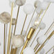 Suzanne Kasler Lys LED 41 inch Hand-Rubbed Antique Brass and Alabaster Chandelier Ceiling Light