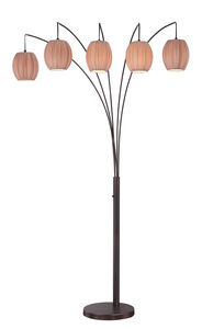 Kaden 87 inch 60.00 watt Copper Bronze Arc Lamps Portable Light