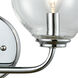Glenolden 2 Light 16 inch Polished Chrome Vanity Light Wall Light