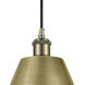 Ballston Cone LED 12 inch Antique Brass Mini Pendant Ceiling Light