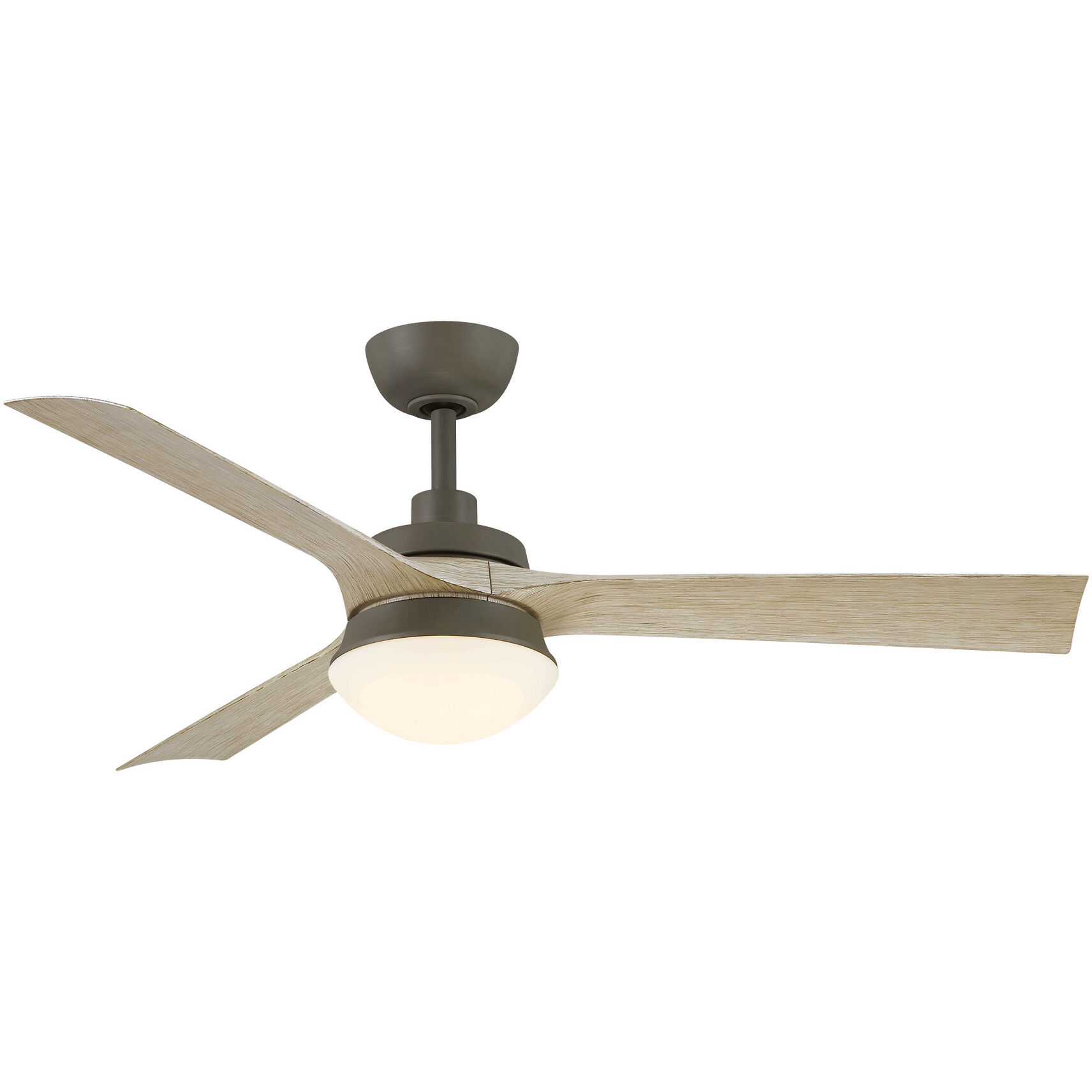 Barlow 52 inch Brushed Satin Brass with Matte White Blades Fan-Uni