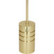 Campbell 62.38 inch 100.00 watt Modern Brass Floor Lamp Portable Light in Anna Black with Gold