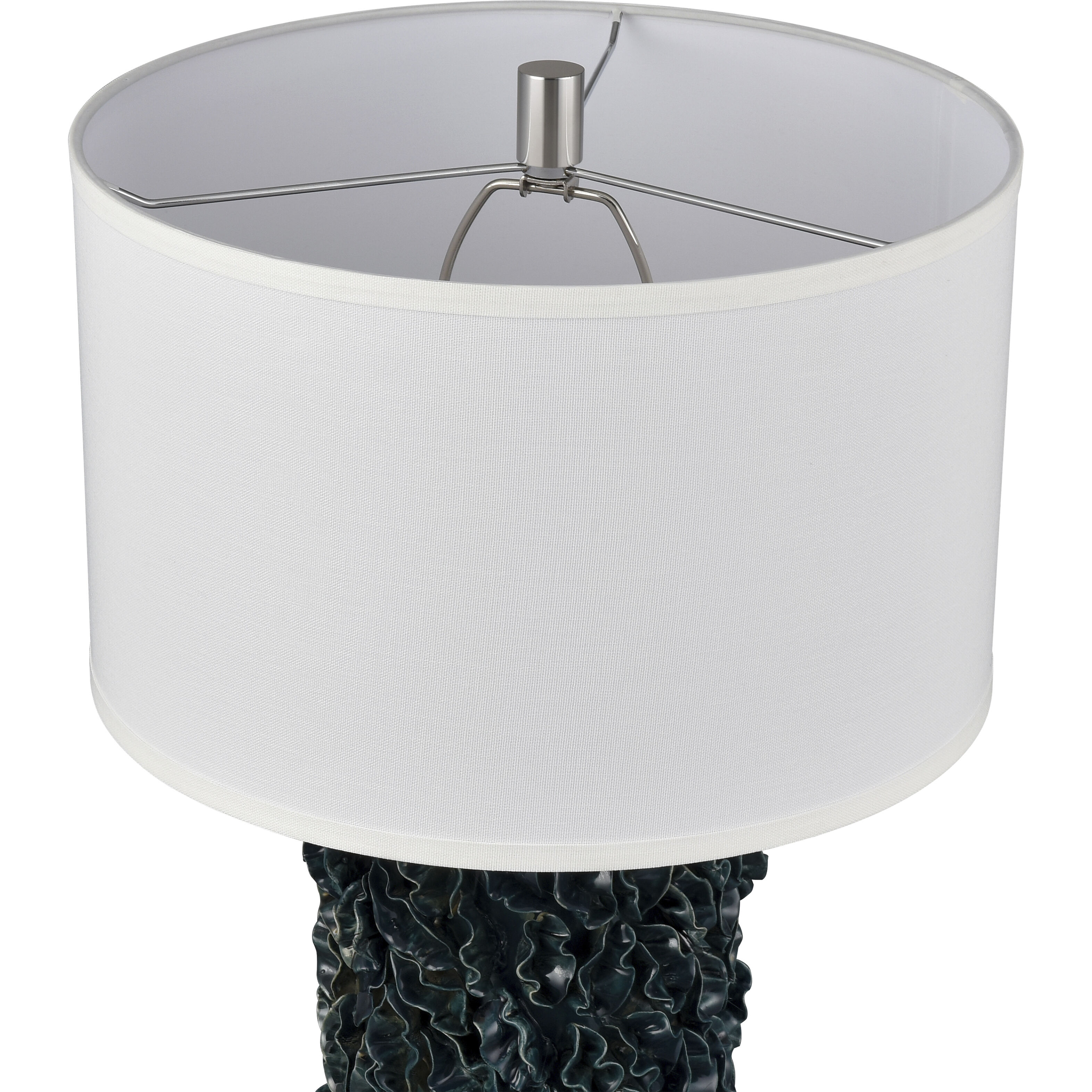 Larkin 25 inch 150 watt Dark Green Table Lamp Portable Light