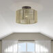Acordia 1 Light 12 inch English Bronze Semi Flush Mount Ceiling Light, Medium