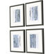 Abstract Blue and White Framed Art