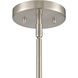 Zayne 1 Light 12 inch Brushed Nickel Pendant Ceiling Light