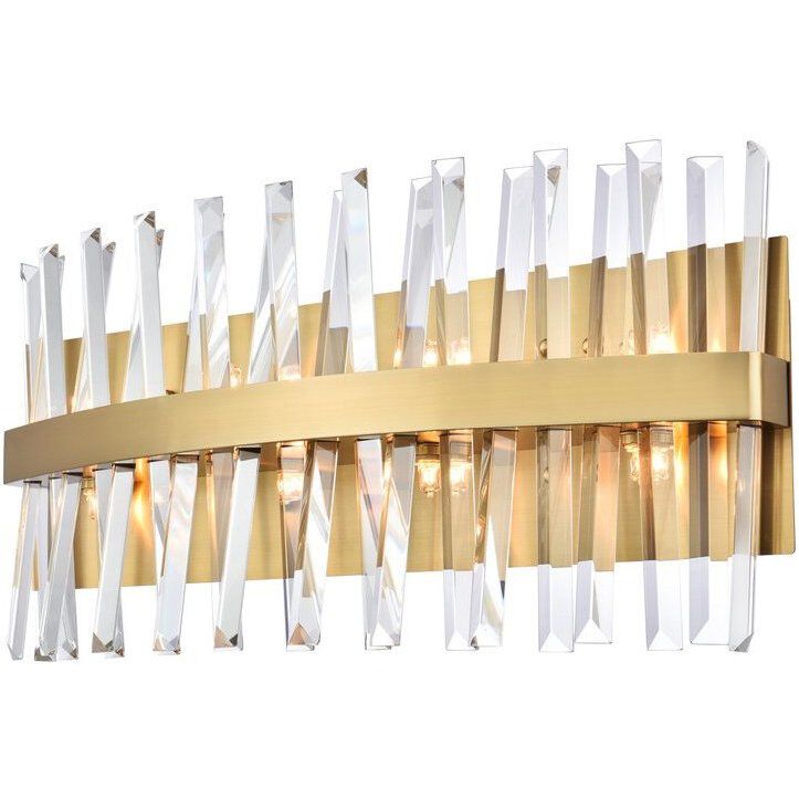 Serephina 8 Light 24 inch Satin Gold Bath Sconce Wall Light