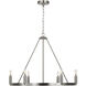 Mirla LED 28 inch Brushed Nickel Chandelier Ceiling Light