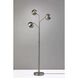 Emerson 68 inch 40.00 watt Brushed Steel Tree Floor Lamp Portable Light