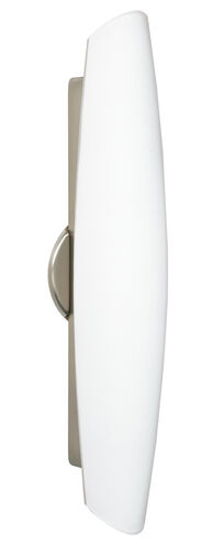Aero 21 3 Light 5 inch Satin Nickel ADA Wall Sconce Wall Light in Incandescent, Opal Matte Glass