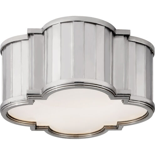 Thomas O'Brien Tilden 2 Light 11.25 inch Polished Nickel Flush Mount Ceiling Light, Small