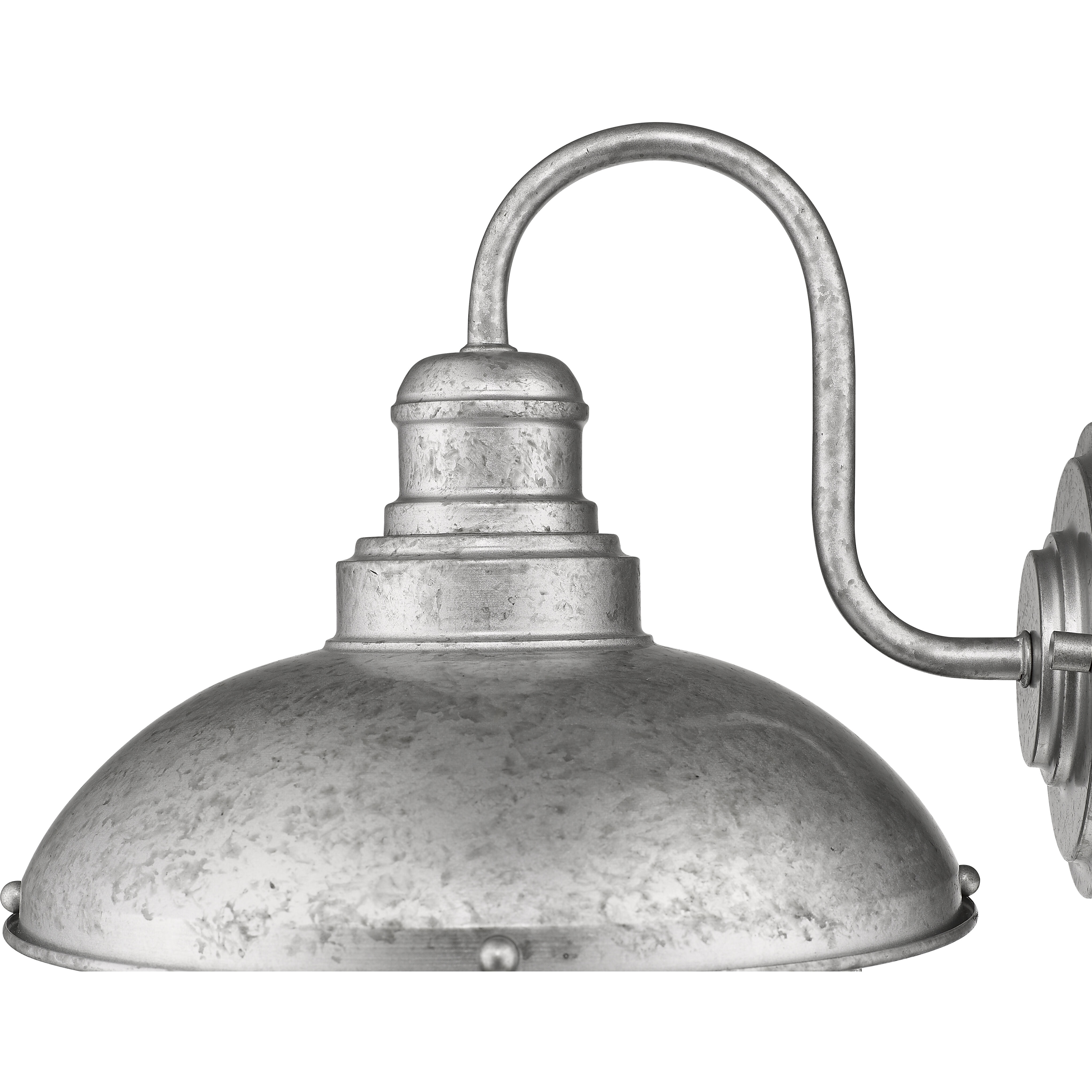 Galvanized outdoor wall light outlet