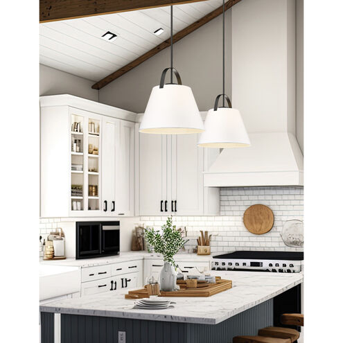 Z-Studio 1 Light 18 inch Matte Black Pendant Ceiling Light