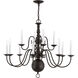 Williamsburgh 12 Light 32 inch Bronze Chandelier Ceiling Light