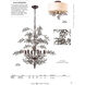 Ernestine 3 Light 16 inch Antique Darkwood Semi Flush Mount Ceiling Light