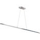 Array LED 48 inch Polished Chrome Horizontal Pendant Ceiling Light