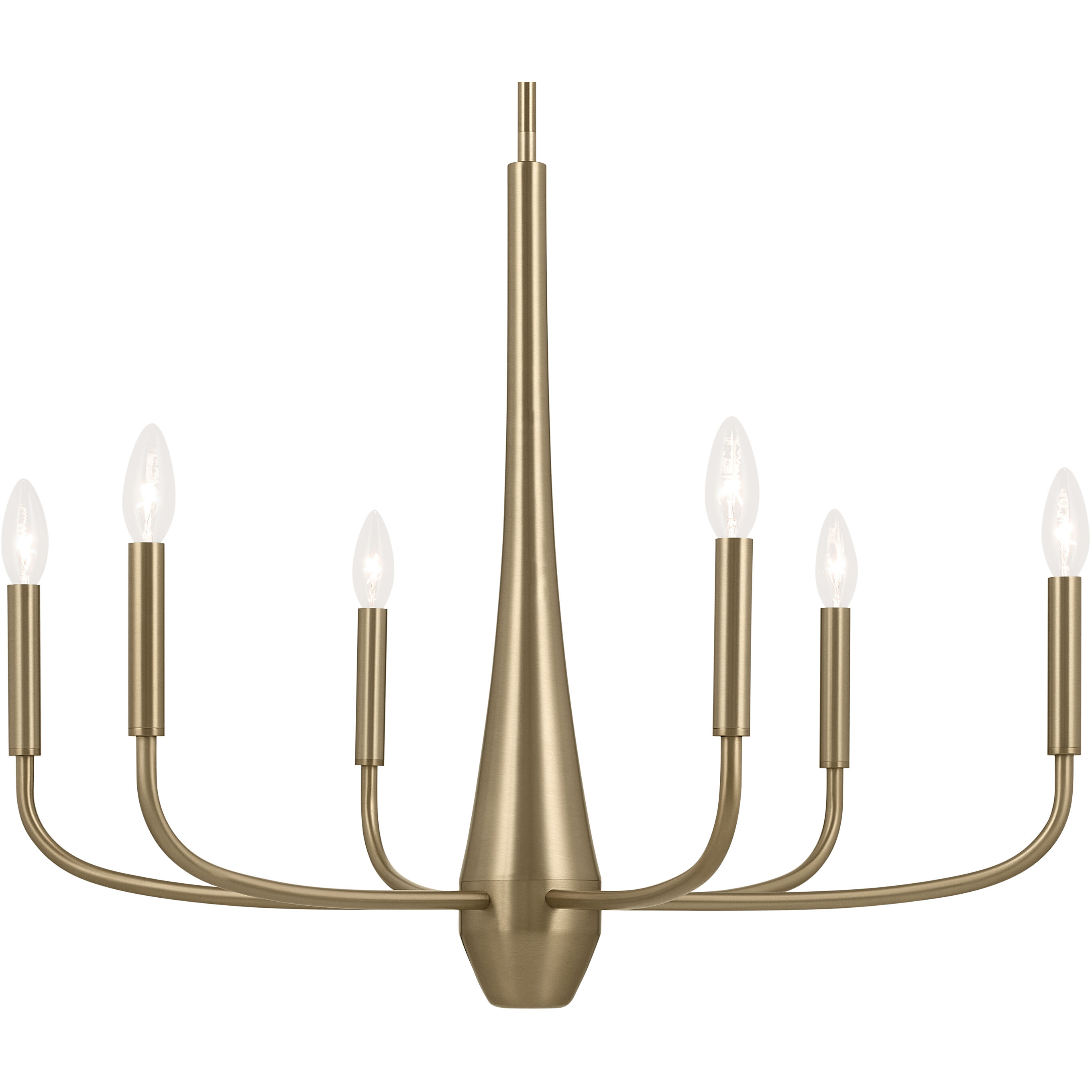 Deela LED 28 inch Champagne Bronze Chandelier Ceiling Light
