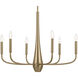 Deela LED 28 inch Champagne Bronze Chandelier Ceiling Light in Brushed Gold and Champagne Bronze