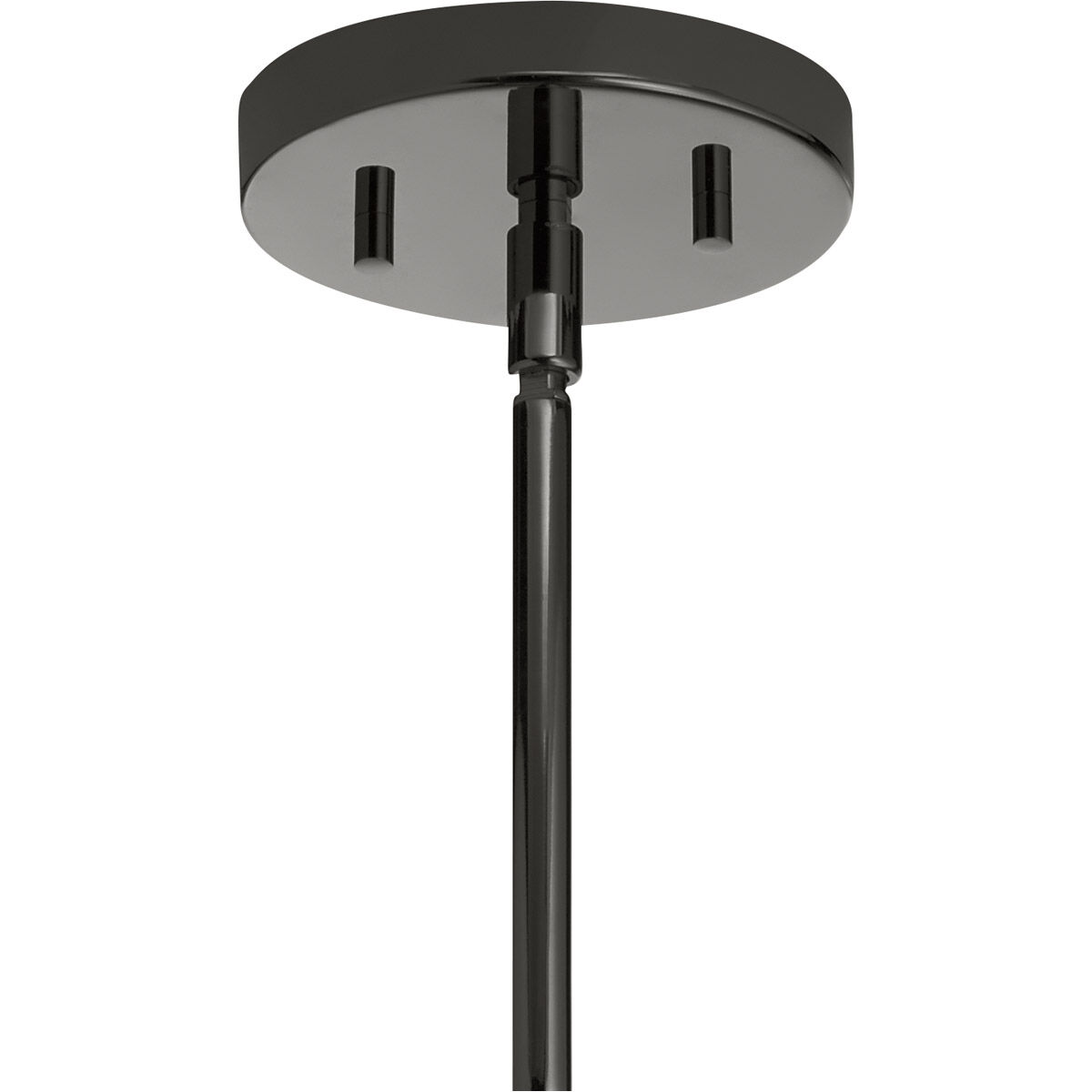 Downtown Deco 6 Light 22 inch Midnight Chrome Chandelier/Semi Flush Ceiling Light