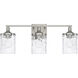 Colton 3 Light 24 inch Brushed Nickel Vanity Light Wall Light