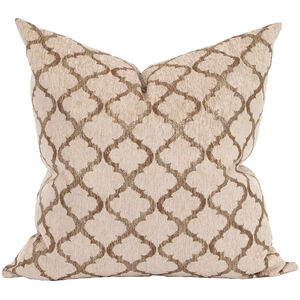 Davida Kay 24 inch Moroccan Gold Pillow, with Down Insert