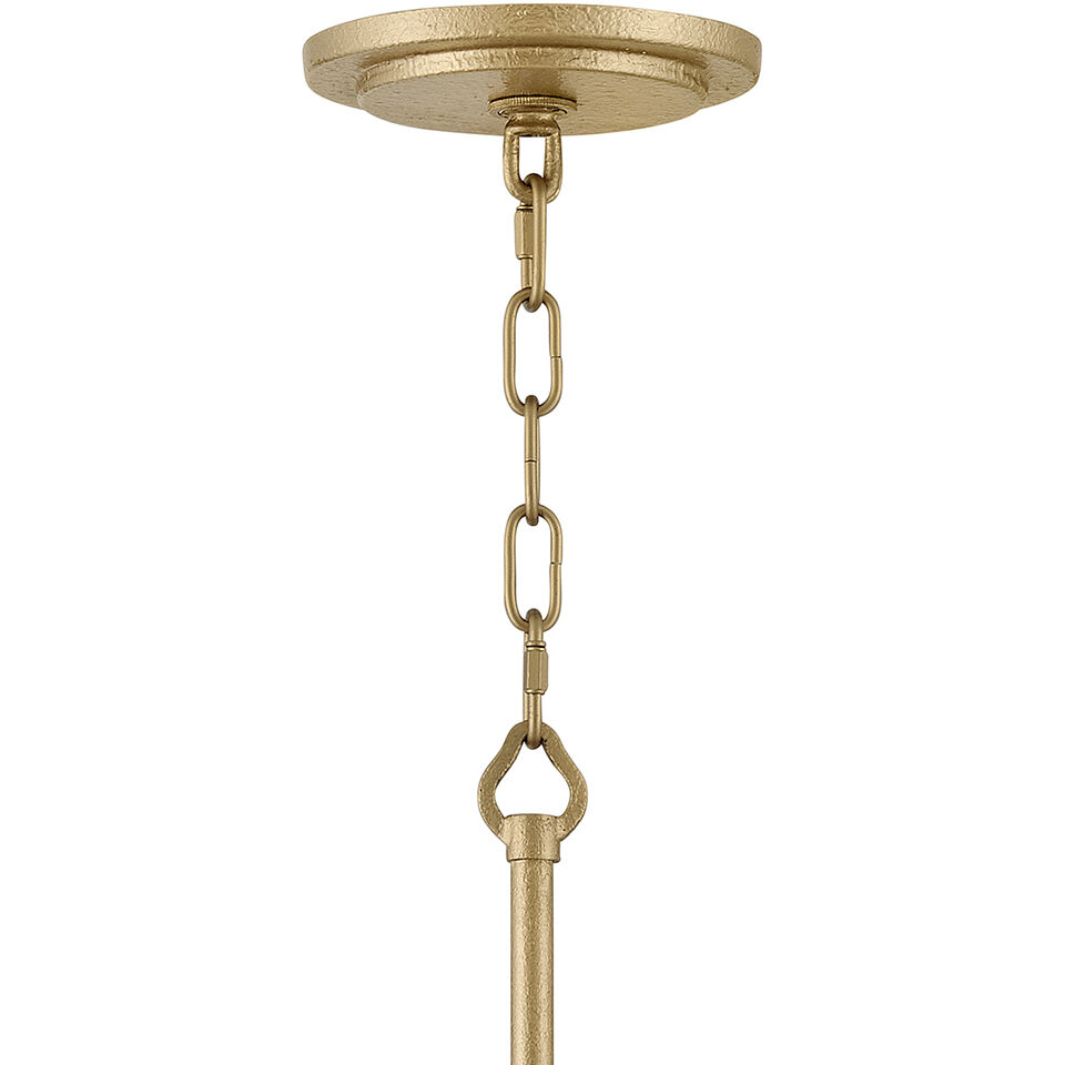 Estie 8 Light 38 inch Piastra Gold Interior Hanging Ceiling Light