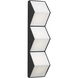 Clodagh Zig Zag Wall Sconce Wall Light in Nightshade Black