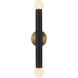 Calla 5.13 inch Brushed Gold Bath Vanity Light Wall Light in Matte Opal Glass