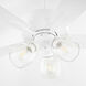 Ovation 52 inch Studio White with Studio White/Weathered Oak Blades Ceiling Fan