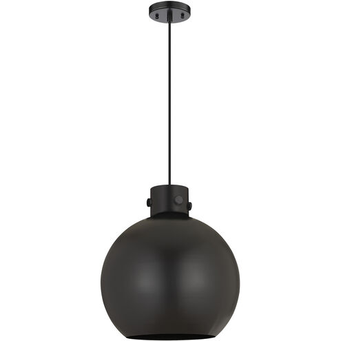 Newton Sphere 1 Light 14 inch Matte Black Cord Hung Pendant Ceiling Light