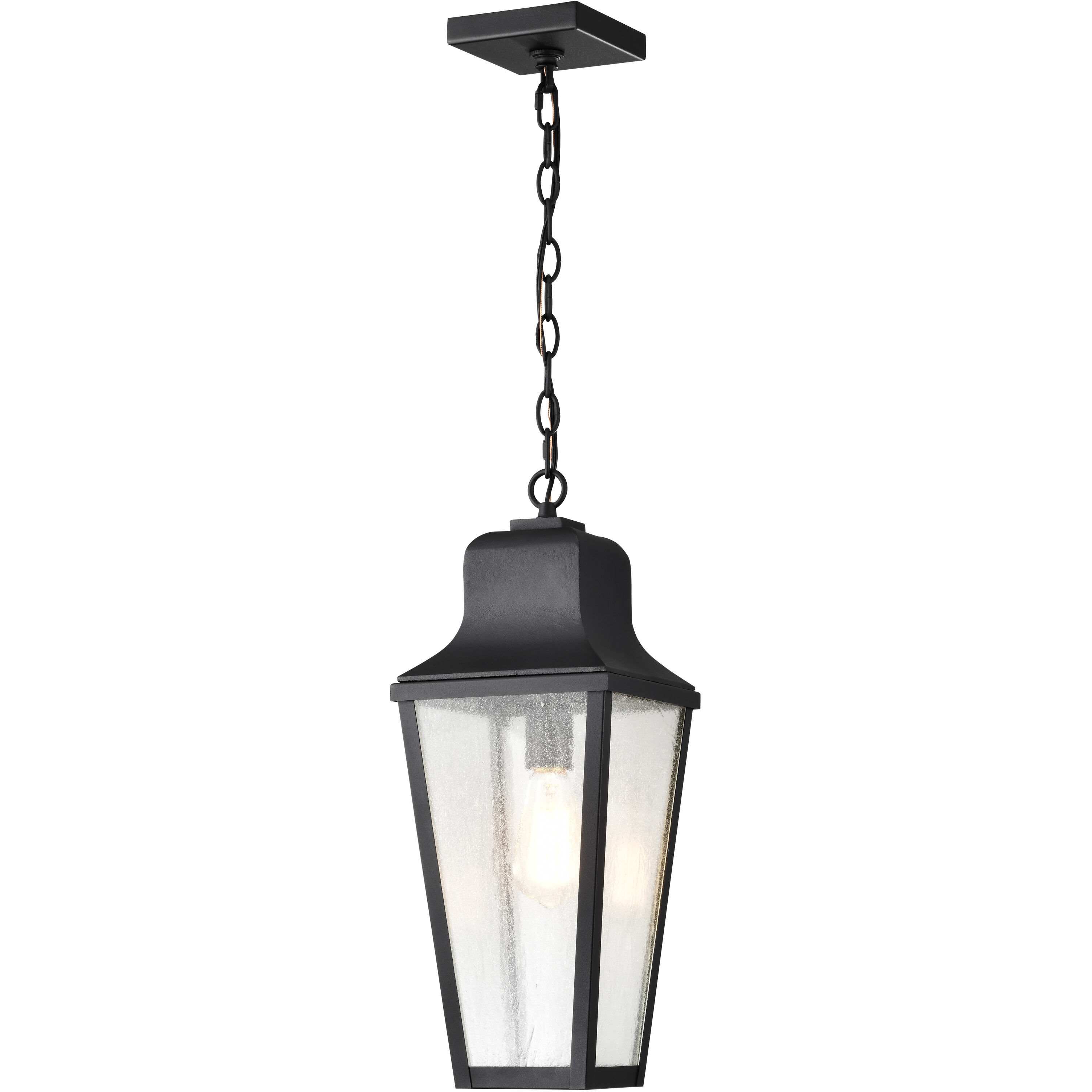 Lawrence 1 Light 7.63 inch Matte Black Outdoor Hanging Light