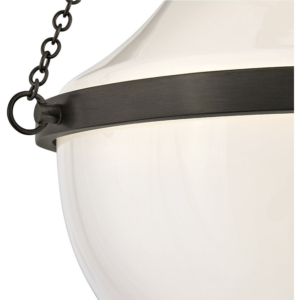 Collins 1 Light 15 inch Black Oxide Semi-Flush Mount Ceiling Light, Medium