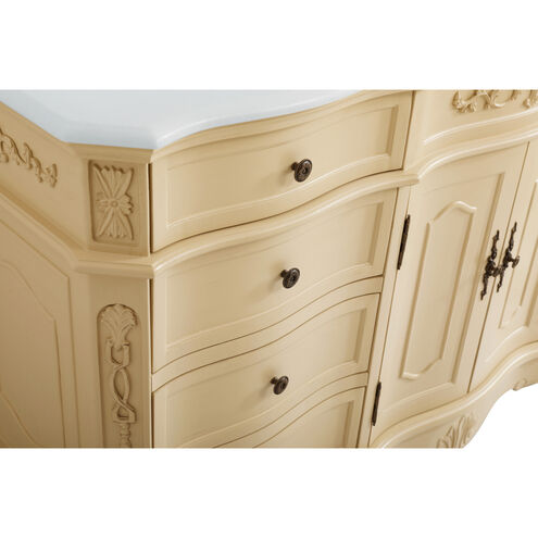 Danville 60 X 21 X 36 inch Light Antique Beige Vanity Sink Set