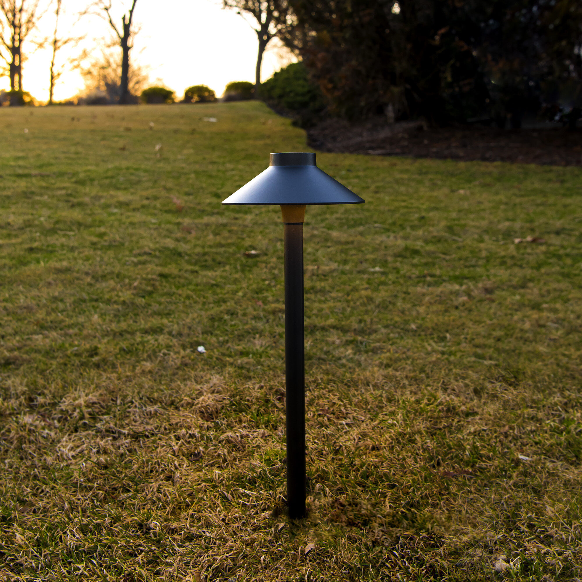 Tiki 12 6.50 watt Bronze Path Lighting in 2700K, Bronze on Aluminum, Path and Area Light, WAC Landscape
