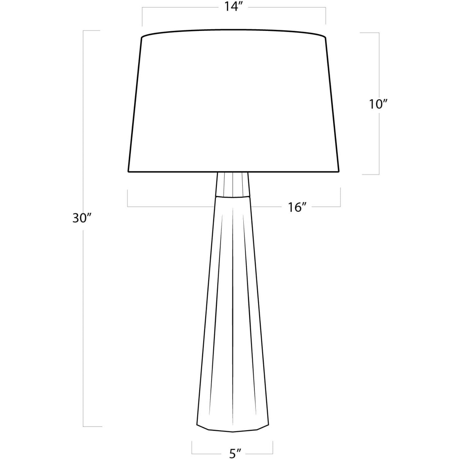 Beretta 30 inch 150.00 watt Natural Table Lamp Portable Light