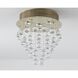 Canada LED 14 inch Gold Semi Flush Mount Ceiling Light