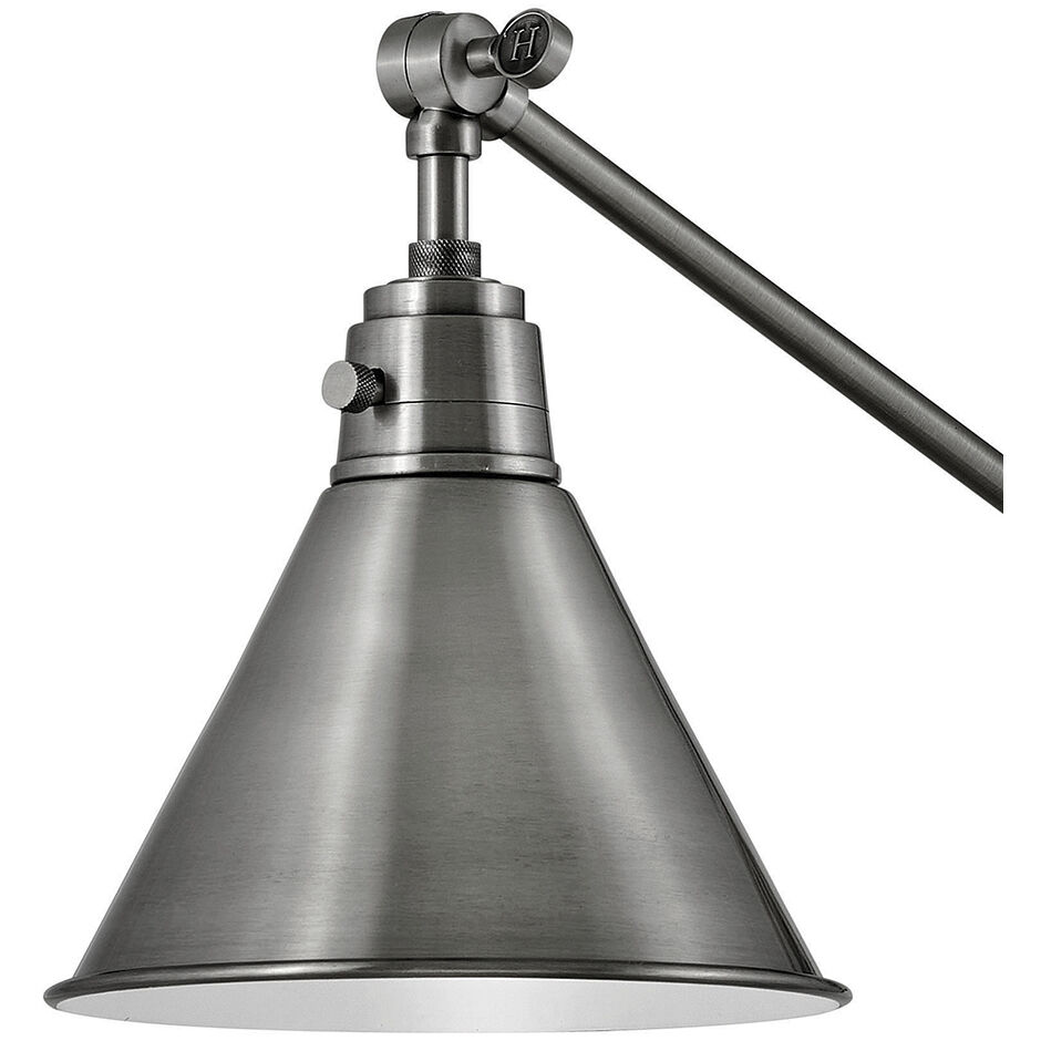 Arti 1 Light 7.75 inch Polished Antique Nickel Indoor Wall Sconce Wall Light