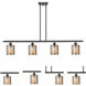 Ballston Cobbleskill 4 Light 48 inch Oil Rubbed Bronze Island Light Ceiling Light in Mercury Glass, Ballston
