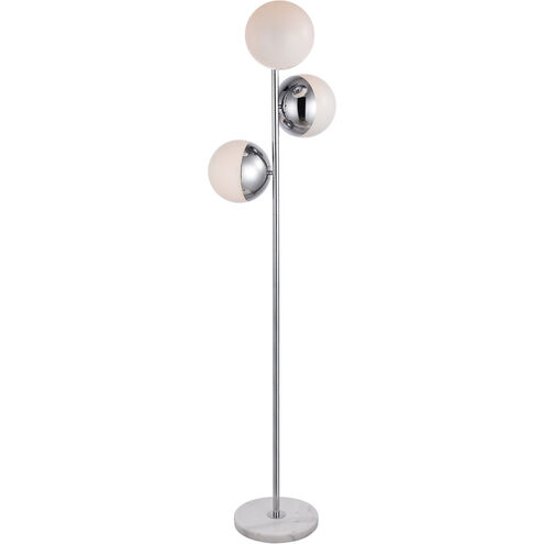 Eclipse 66 inch 40 watt Chrome Floor Lamp Portable Light