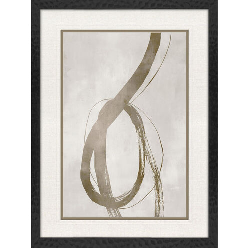Twisting Paths / Winding Paths Metallic and Neutral Framed Art
