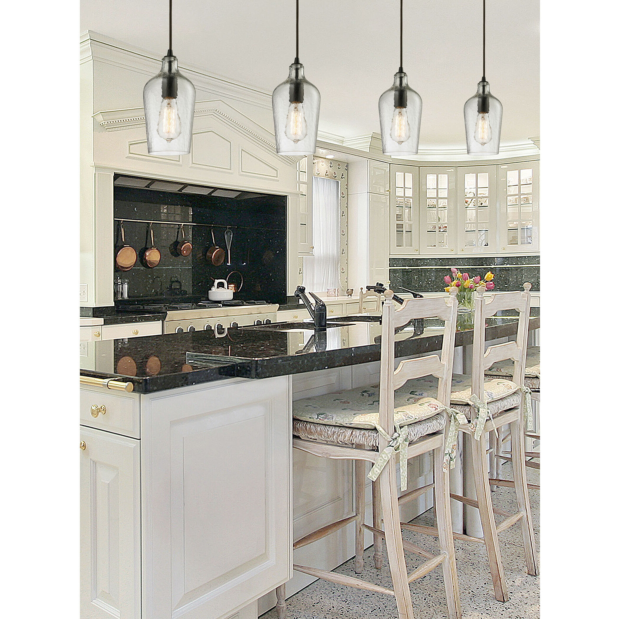 Hammered glass ceiling light store