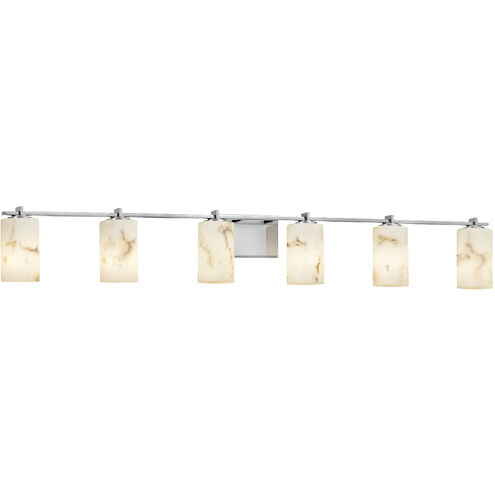 Lumenaria LED 54 inch Dark Bronze Bath Bar Wall Light in 4200 Lm LED, Cylinder with Broken Rim