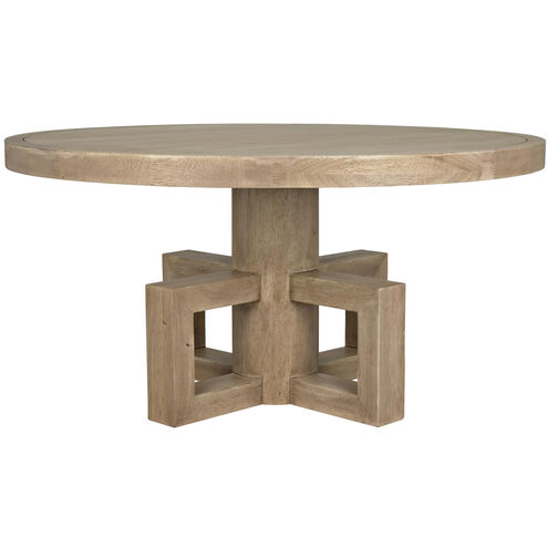 Lima 60 X 60 inch Washed Walnut Dining Table