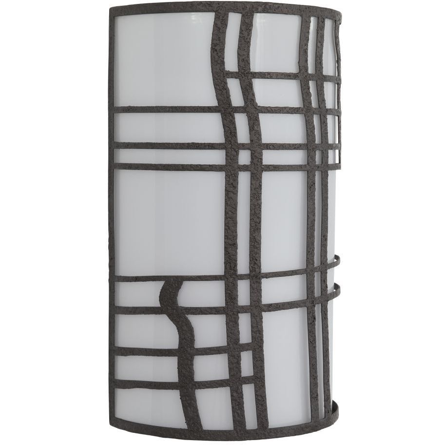 Elmwood 2 Light 16 inch Aged Iron Outdoor Sconce