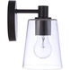 Emilio 1 Light 5 inch Flat Black Wall Sconce Wall Light