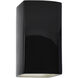Ambiance 1 Light 5.25 inch Gloss Black/Matte White ADA Wall Sconce Wall Light